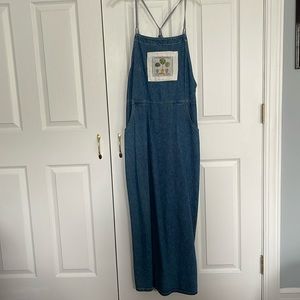 Denim jumper. Maxi style. Size 14